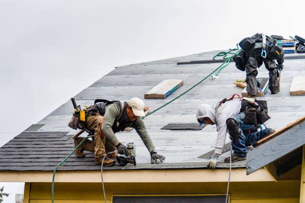 Professional Gutter Installation technician working in Lynchburg, SC